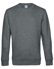 KING Crew Neck Sweat Kleur_W Heather Mid Grey
