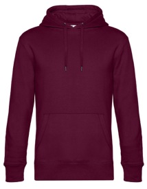 KING Hooded Sweat Kleur_W Dark Cherry