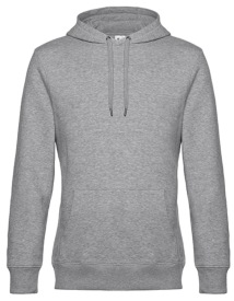 KING Hooded Sweat Kleur_W Heather Grey