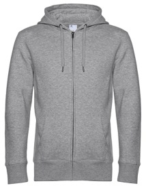 KING Zipped Hood Jacket Kleur_W Heather Grey