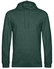 #Hoodie french terry Kleur_W Heather Dark Green