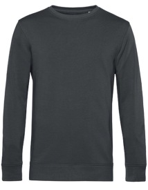 Organic Crew Neck Sweat Kleur_W Asphalt