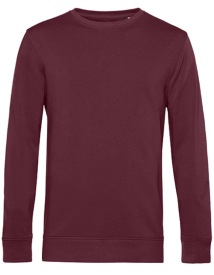 Organic Crew Neck Sweat Kleur_W Burgundy