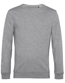 Organic Crew Neck Sweat Kleur_W Heather Grey