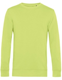 Organic Crew Neck Sweat Kleur_W Lime