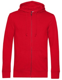 Organic Zipped Hood Jacket Kleur_W Red