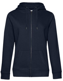 QUEEN Zipped Hood Jacket /Women Kleur_W Navy Blue