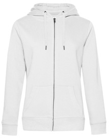 QUEEN Zipped Hood Jacket /Women Kleur_W White