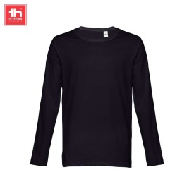 Heren lange mouw t-shirt  bucharest Kleur ZWART