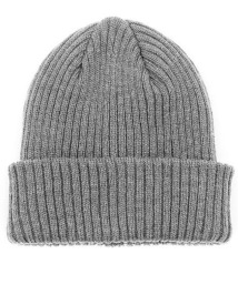 POLYLANA? Rib Beanie With Cuff Kleur GREY MELANGE