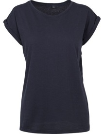 Ladies? Extended Shoulder Tee Kleur NAVY