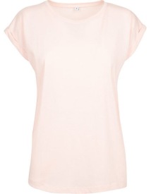 Ladies? Extended Shoulder Tee Kleur PINK