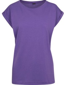 Ladies? Extended Shoulder Tee Kleur ULTRAVIOLETT