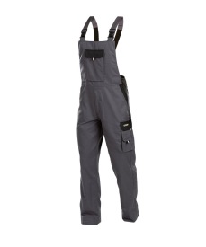 Calais 245gr Tweekleurige bretelbroek Kleur CEMENTGRIJS/ZWART