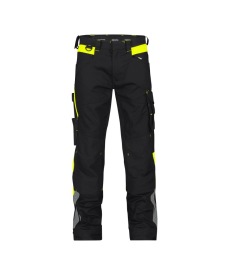 BROEK DASSY LOGYX CANTON + KNIE  WOMEN Kleur zwart/fluogeel