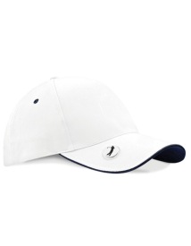 Pro-Style Ball Mark Golf Cap Kleur WHITE