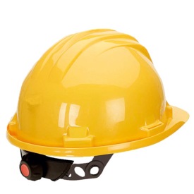 HELM CLIMAX 6-PUNTS MET DRAAIKNOP Kleur YELLOW