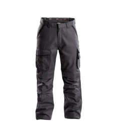 Connor Canvas werkbroek met kniezakken Kleur ANTRACIETGRIJS/ZWART