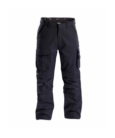 Connor Canvas werkbroek met kniezakken Kleur nachtblauw/zwart