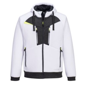 DX4 Zipped Hoodie Kleur WHITE