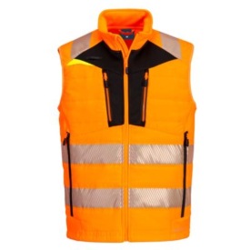 DX4 Hi-Vis Hybrid Baffle Bodywarmer Kleur orange/black