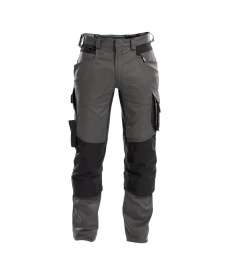 Dynax 245gr Werkbroek met stretch en kniezakken Kleur ANTRACIETGRIJS/ZWART
