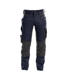 Dynax 245gr Werkbroek met stretch en kniezakken Kleur NACHTBLAUW/ANTRACIETGRIJS