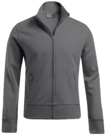 Men?s Jacket Stand-Up Collar Kleur STEEL GREY (SOLID)