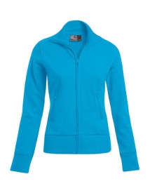 Women?s Jacket Stand-Up Collar Kleur TURQUOISE