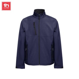Unisex softshell jas met rits  eanes Kleur marine blauw