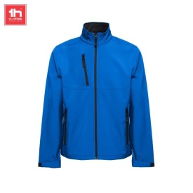 Unisex softshell jas met rits  eanes Kleur konings blauw