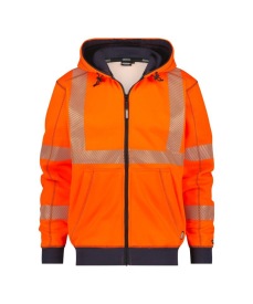 Evans  Hoge zichtbaarheidshoodie Kleur FLUO-ORANJE/MARINEBLAUW