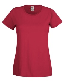 Ladies Original T Kleur_W Brick Red