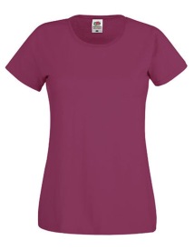 Ladies Original T Kleur_W Burgundy