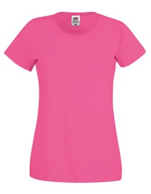 Ladies Original T Kleur_W Fuchsia