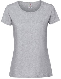Ladies Ringspun Premium T Kleur_W Heather Grey