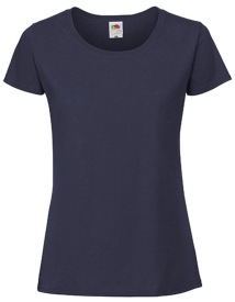 Ladies Ringspun Premium T Kleur_W Navy