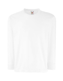 Valueweight Long Sleeve T Kids Kleur_W White