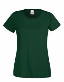 Ladies Valueweight T Kleur_W Bottle Green