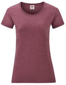 Ladies Valueweight T Kleur_W Heather Burgundy