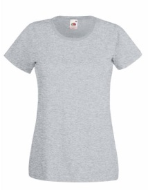Ladies Valueweight T Kleur_W Heather Grey