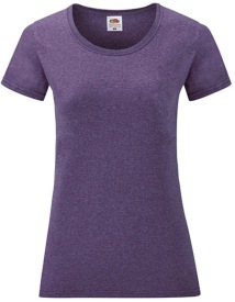 Ladies Valueweight T Kleur_W Heather Purple