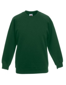 Premium Raglan Sweat Kids Kleur_W Bottle Green