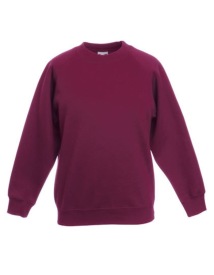 Premium Raglan Sweat Kids Kleur_W Burgundy