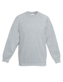 Premium Raglan Sweat Kids Kleur_W Heather Grey