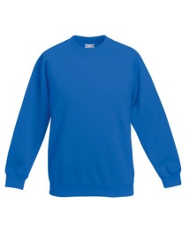 Premium Raglan Sweat Kids Kleur_W Royal Blue