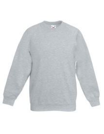 Classic Raglan Sweat Kids Kleur_W Heather Grey