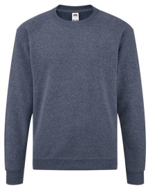 Classic Raglan Sweat Kids Kleur_W Heather Navy