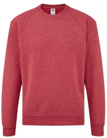 Classic Raglan Sweat Kids Kleur_W Heather Red