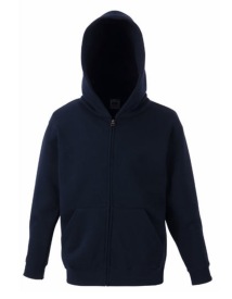 Classic Hooded Sweat Jacket Kids Kleur_W Deep Navy